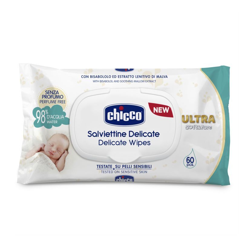 Ultra Soft & Pure törlőkendő 60 db