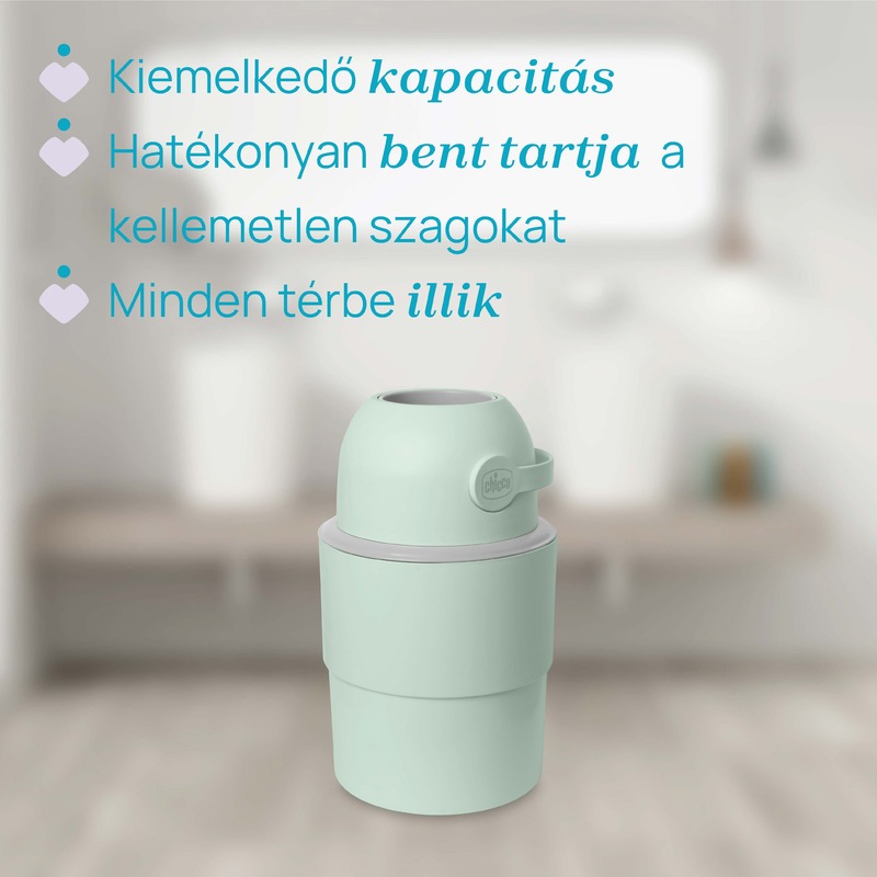 Teleszkópos pelenkatároló (15 db nejlonzsákkal)
