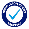 nikkel, króm, kobalt tesztelt